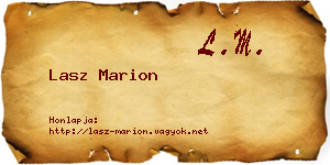 Lasz Marion névjegykártya